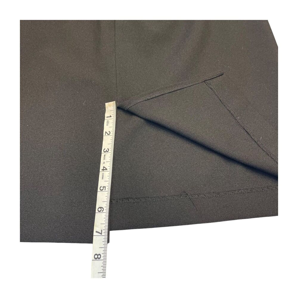Blair A-Line Skirt Women's 12 Black 100% Polyester Elastic Waist Pleated Pull-On - Picture 6 of 6